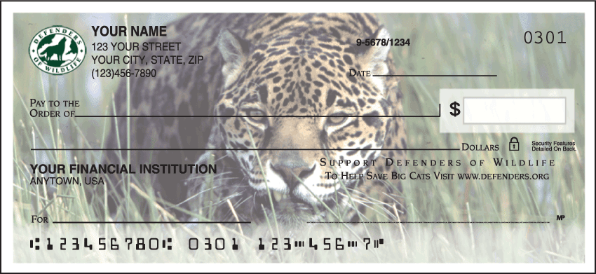 defenders of wildlife - big cats checks - click to preview