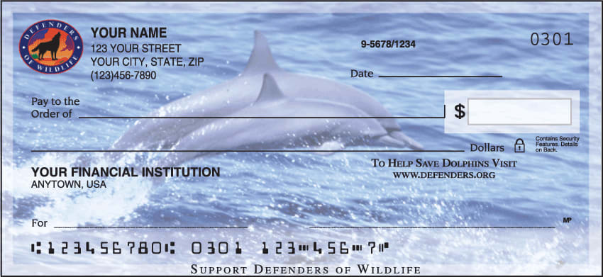 Defenders of Wildlife - Dolphins Checks - click to view larger image