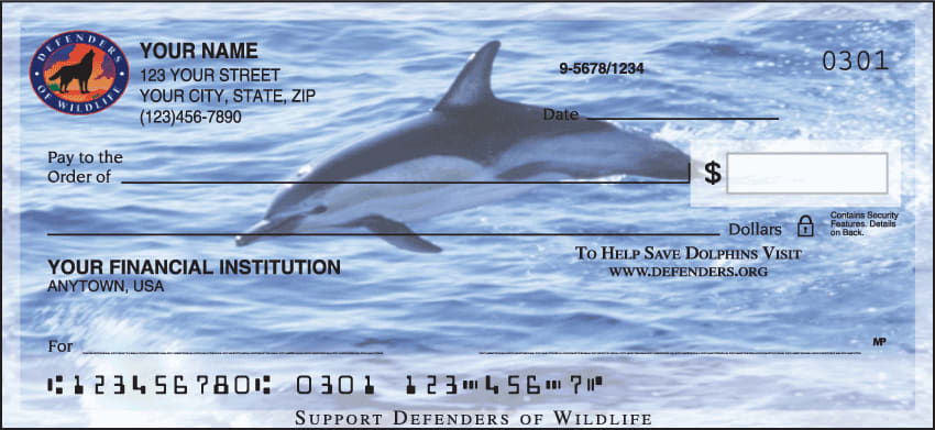 defenders of wildlife - dolphins checks - click to preview