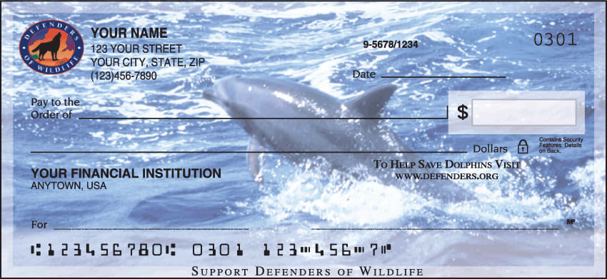 defenders of wildlife - dolphins checks - click to preview