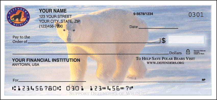defenders of wildlife - polar bears checks - click to preview