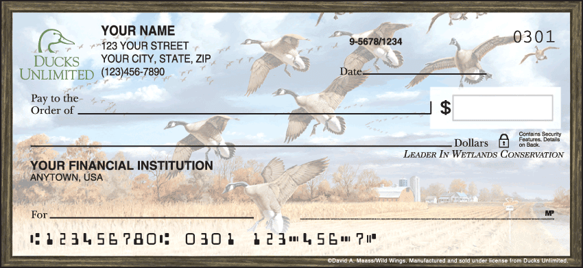 ducks unlimited checks - click to preview