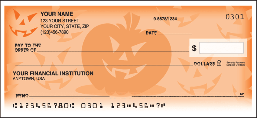 Halloween Checks - click to view larger image