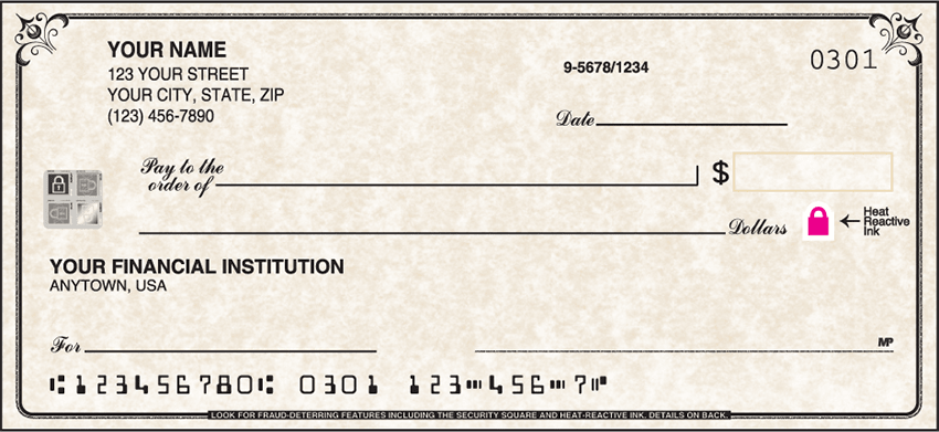 Securiguard Parchment Checks - click to view larger image