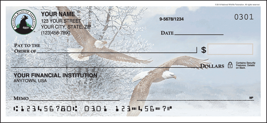 national wildlife federation eagles checks - click to preview