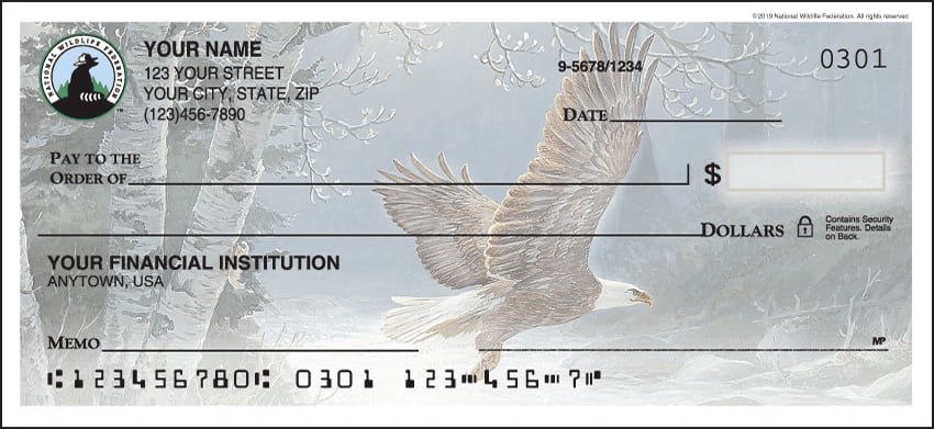 Enlarged view of national wildlife federation eagles checks