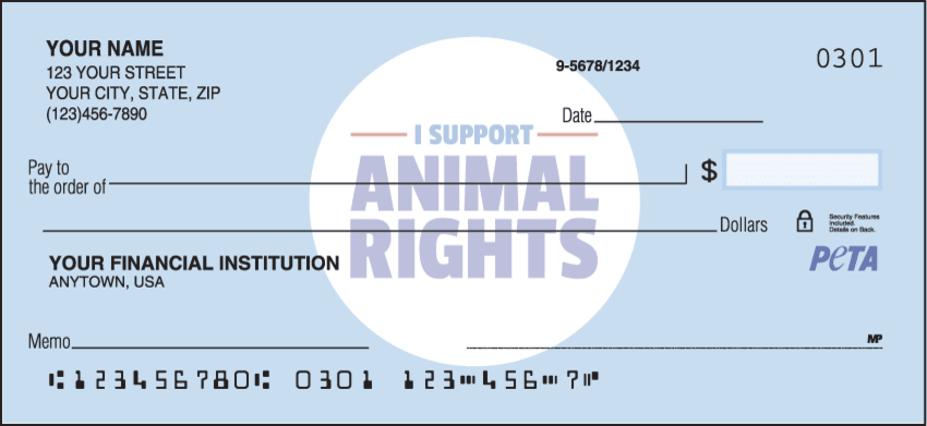 peta animal liberation checks - click to preview