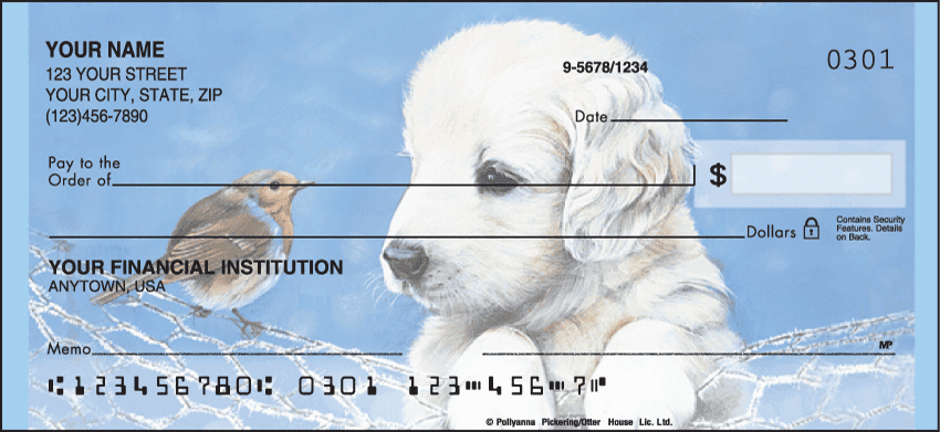 Enlarged view of puppy tales checks
