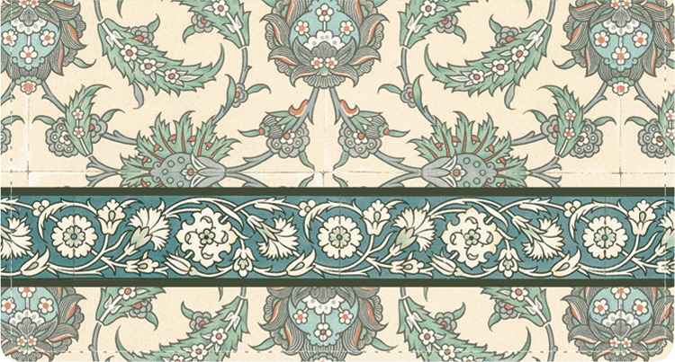 Arabesque Checkbook Cover - click to view larger image