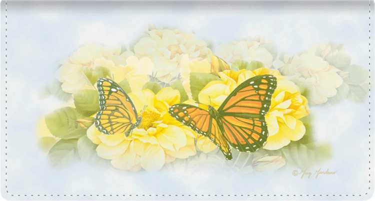 Butterfly Blooms Checkbook Cover - click to view larger image