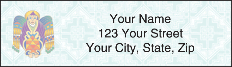 Enlarged view of celtic echo address labels