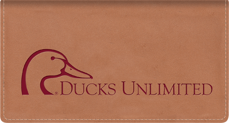 Ducks Unlimited Leather Checkbook Cover - click to view larger image