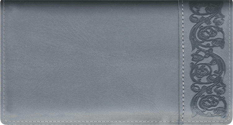 Enlarged view of elegance leather checkbook cover