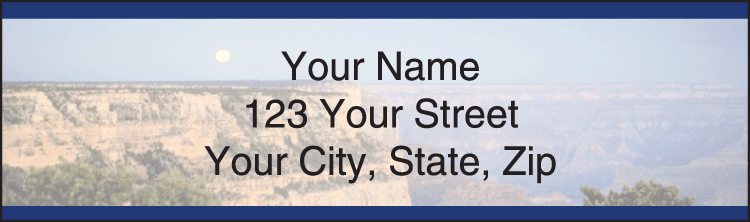 Enlarged view of grand canyon address labels