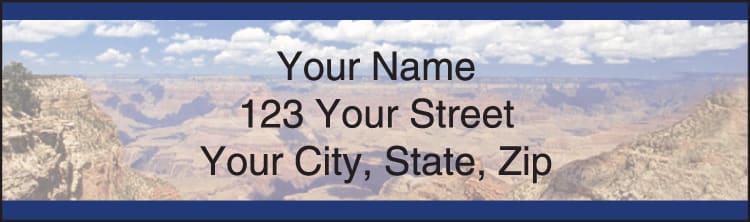 grand canyon address labels - click to preview