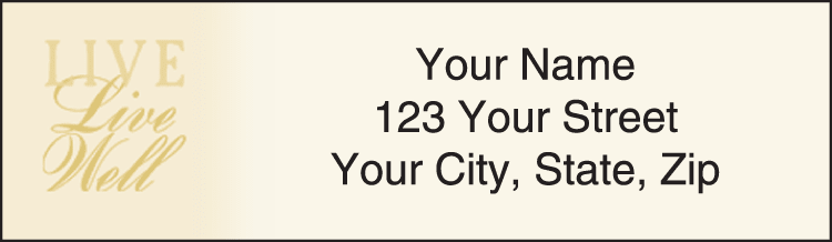 Live, Laugh, Love Address Labels - click to view larger image