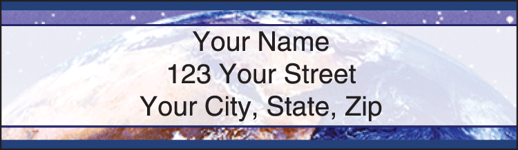 One Earth Address Labels - click to view larger image