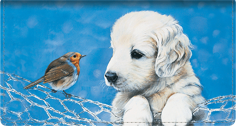 Puppy Tales Checkbook Cover - click to view larger image