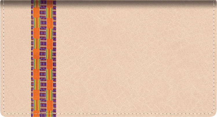 Shades of Africa Fabric Checkbook Cover - click to view larger image