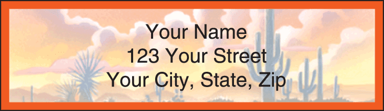 Western Country Address Labels