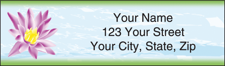 zen garden address labels - click to preview