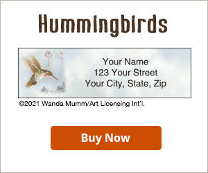 Hummingbirds Address Labels