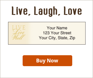 Live, Laugh, Love Address Labels