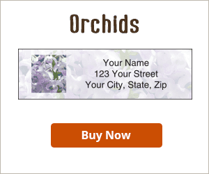 Orchids Address Labels