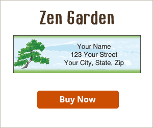 Zen Garden Address Labels