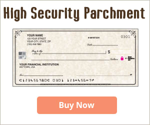 High Security Parchment Checks