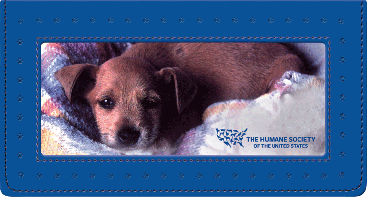 The Humane Society of the U.S. Fabric and Pleather Checkbook Cover