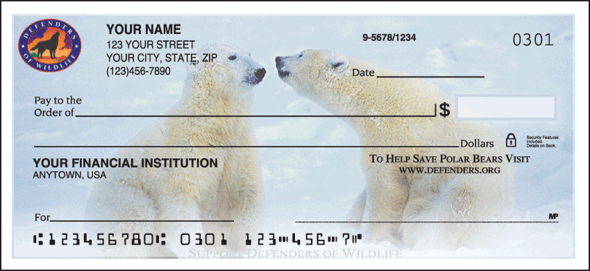 Defenders of Wildlife - Polar Bears Checks - 1 box - Singles