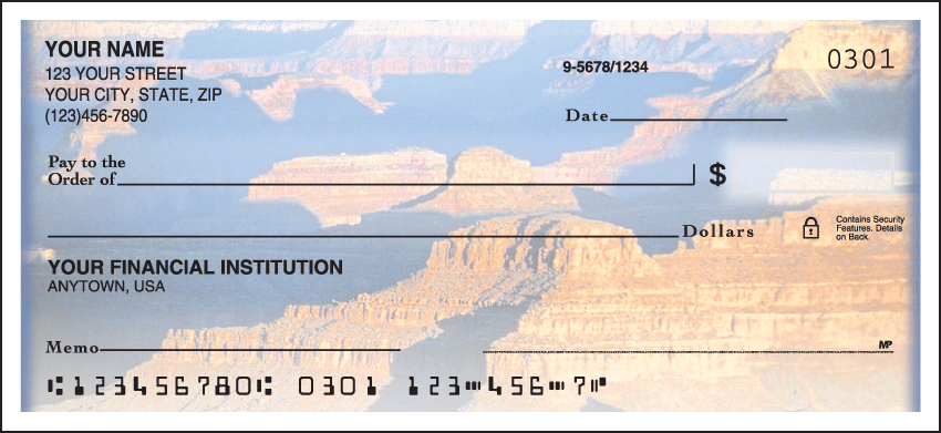 Grand Canyon Checks - 1 box - Duplicates
