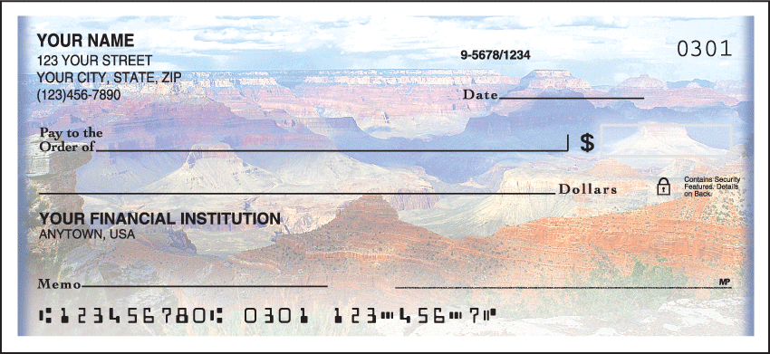 Grand Canyon Checks - 1 box - Duplicates