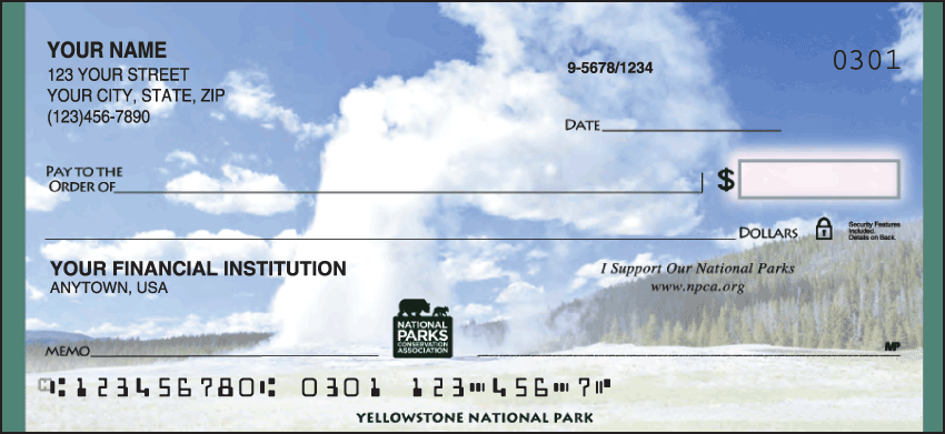 National Parks Conservation Association Checks - 1 box - Duplicates