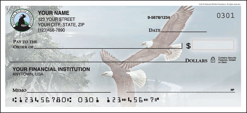 National Wildlife Federation Eagles Checks - 1 box - Singles
