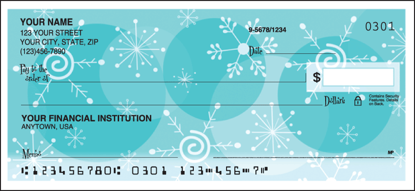 Retro Christmas Checks - 1 box - Singles